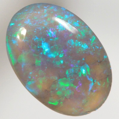 SOLID CRYSTAL OPAL Bright Sparkles of green and turquoise